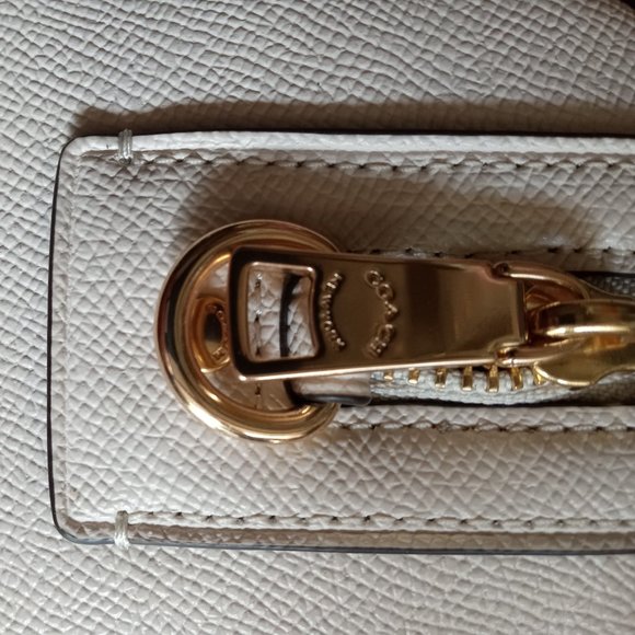 Coach Rowan Satchel - White pebbled leather - Picture 4 of 11